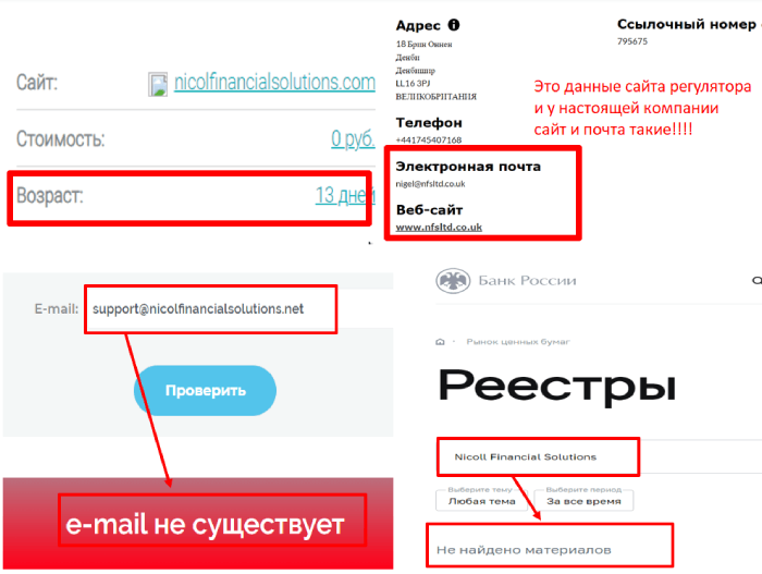 NICOLL FINANCIAL SOLUTIONS (nicolfinancialsolutions.com) лжеброкер! Отзыв TellTrue