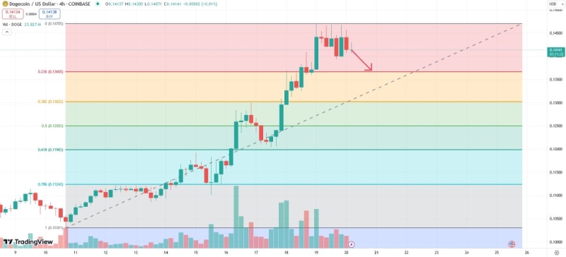 Курсу Dogecoin грозит коррекция перед новым витком бычьего тренда